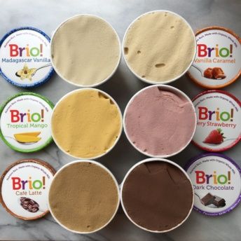 6 flavors of gluten-free ice cream from Brio Ice Cream